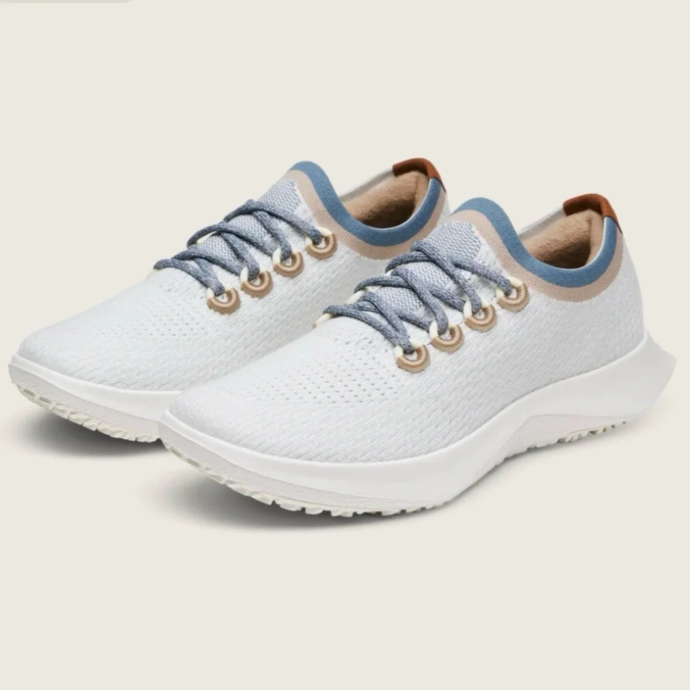 Allbirds Women's Tree Dasher 2 - Blizzard/Rustic Cobalt - Picture 12 of 12